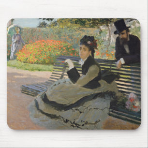 Claude Monet - Camille Monet on a Bench Mouse Pad