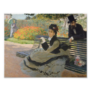 Claude Monet - Camille Monet on a Bench Photo Print