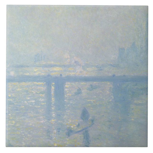 Claude Monet - Charing Cross Bridge Ceramic Tile (Front)