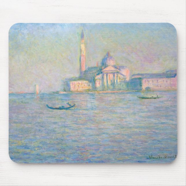 Claude Monet - Church of San Giorgio Maggiore Mouse Pad (Front)