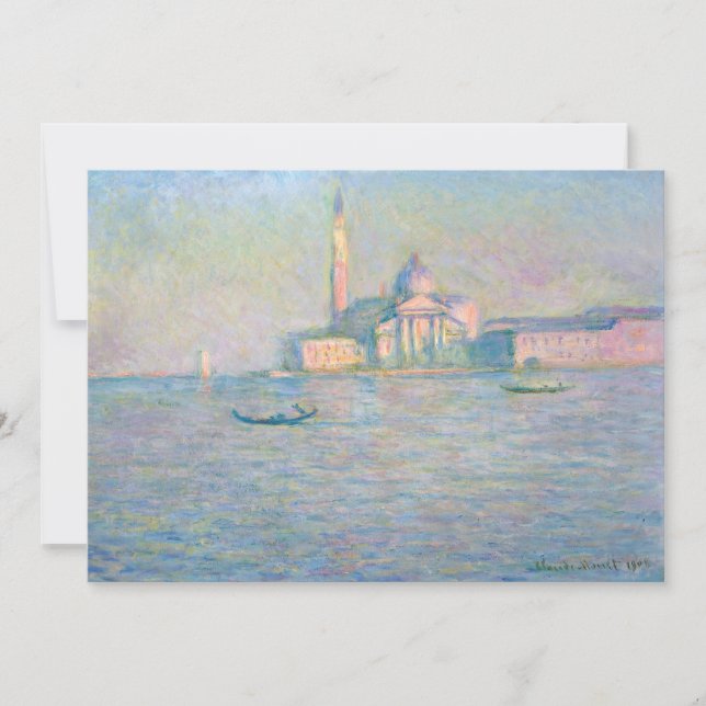 Claude Monet - Church of San Giorgio Maggiore Thank You Card (Front)