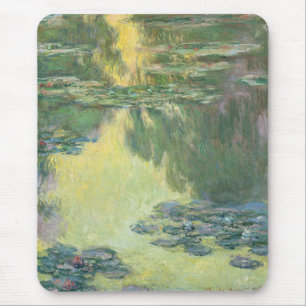 Claude Monet Classic Painting, Waterlilies (1907) Mouse Pad