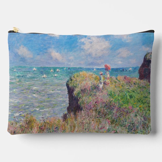 Claude Monet - Cliff Walk at Pourville Accessory Pouch (Front)