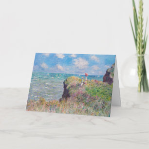 Claude Monet - Cliff Walk at Pourville Card