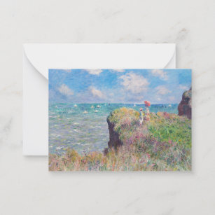 Claude Monet - Cliff Walk at Pourville Card