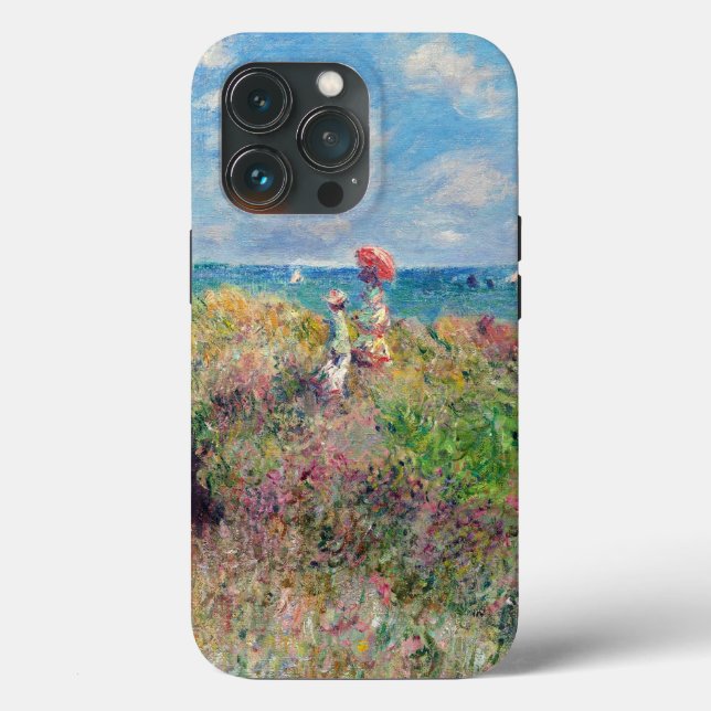 Claude Monet Cliff Walk at Pourville Case-Mate iPh iPhone Case (Back)