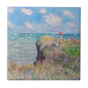 Claude Monet - Cliff Walk at Pourville Ceramic Tile