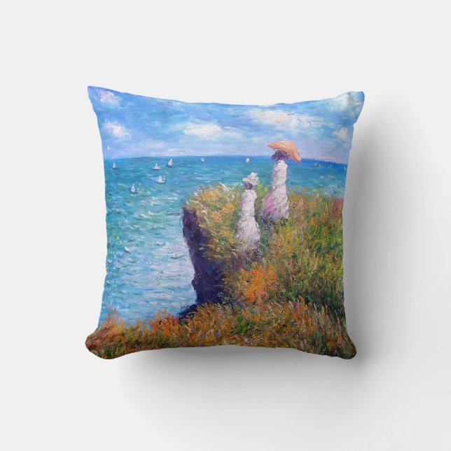 Claude Monet: Cliff Walk at Pourville Cushion (Front)