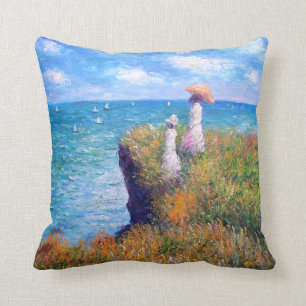 Claude Monet: Cliff Walk at Pourville Cushion