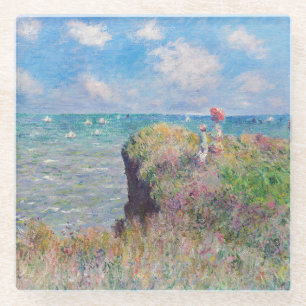 Claude Monet - Cliff Walk at Pourville Glass Coaster