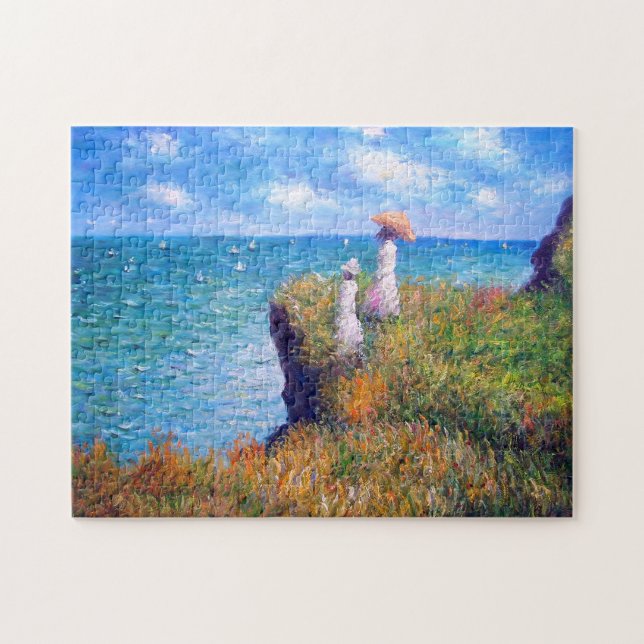 Claude Monet: Cliff Walk at Pourville Jigsaw Puzzle (Horizontal)