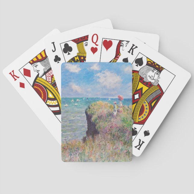 Claude Monet - Cliff Walk at Pourville Playing Cards (Back)