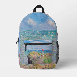 Claude Monet - Cliff Walk at Pourville Printed Backpack