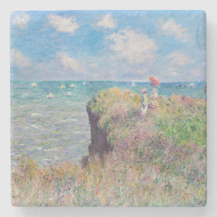 Claude Monet - Cliff Walk at Pourville Stone Coaster