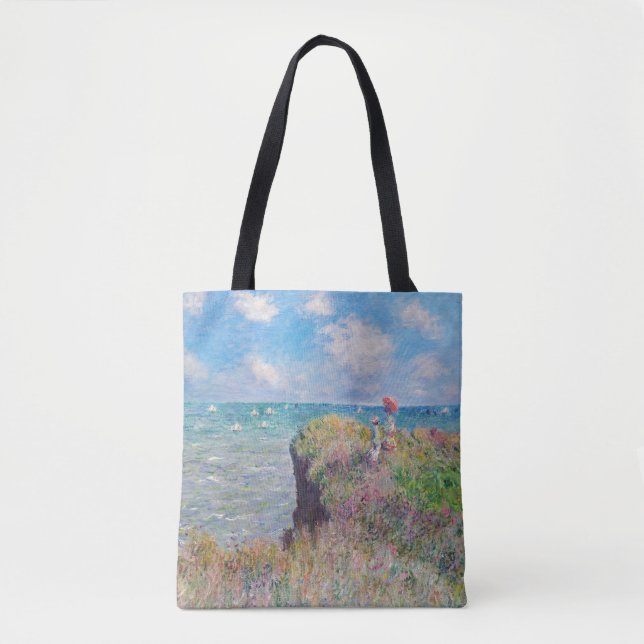 Claude Monet - Cliff Walk at Pourville Tote Bag (Front)
