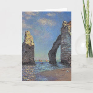 Claude Monet Cliffs at Etretat Impressionist Card