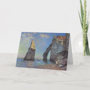 Claude Monet Cliffs at Etretat Impressionist Paint Card