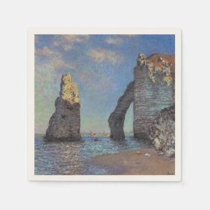 Claude Monet Cliffs at Etretat Impressionist Paint Napkin