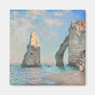 Claude Monet - Cliffs at Etretat Magnet