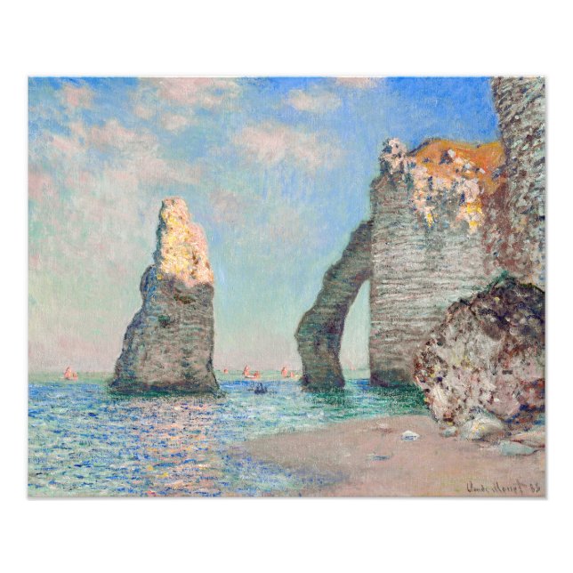 Claude Monet - Cliffs at Etretat Photo Print (Front)