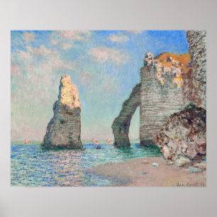 Claude Monet - Cliffs at Etretat Poster