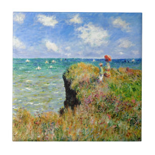 Claude Monet Clifftop Walk Tile