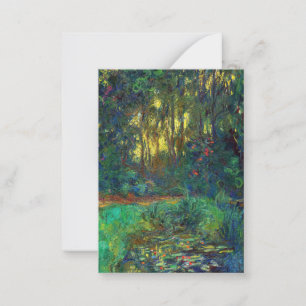 Claude Monet - Corner of a Pond with Waterlilies Card