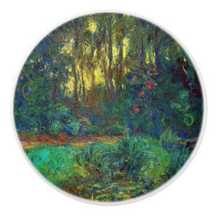 Claude Monet - Corner of a Pond with Waterlilies Ceramic Knob