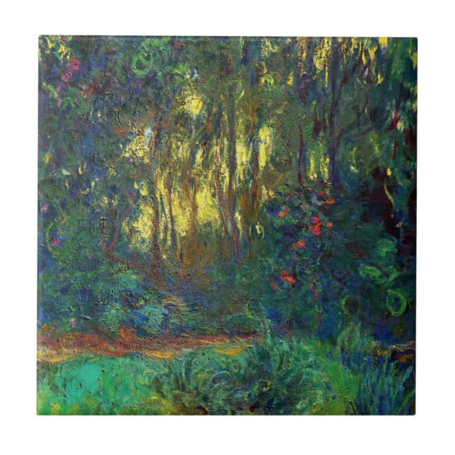 Claude Monet - Corner of a Pond with Waterlilies Ceramic Tile (Front)