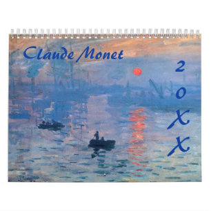 Claude Monet Custom Year Calendar