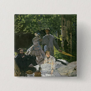 Claude Monet Dejeuner sur l'Herbe, Chailly 15 Cm Square Badge