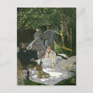 Claude Monet Dejeuner sur l'Herbe, Chailly Postcard