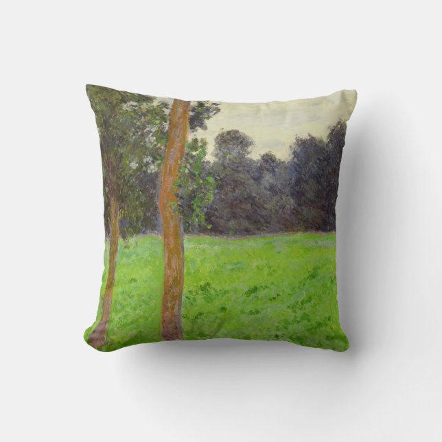 Claude Monet | Deux Arbres dans la Prairie Cushion (Front)