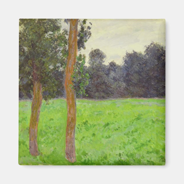 Claude Monet | Deux Arbres dans la Prairie Magnet (Front)
