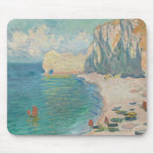 Claude Monet - Etretat - The Beach and the Falaise Mouse Pad
