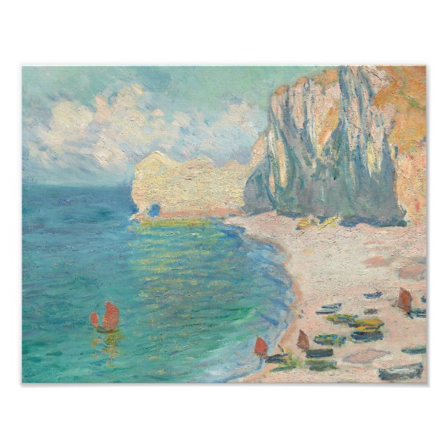 Claude Monet - Etretat - The Beach and the Falaise Photo Print (Front)