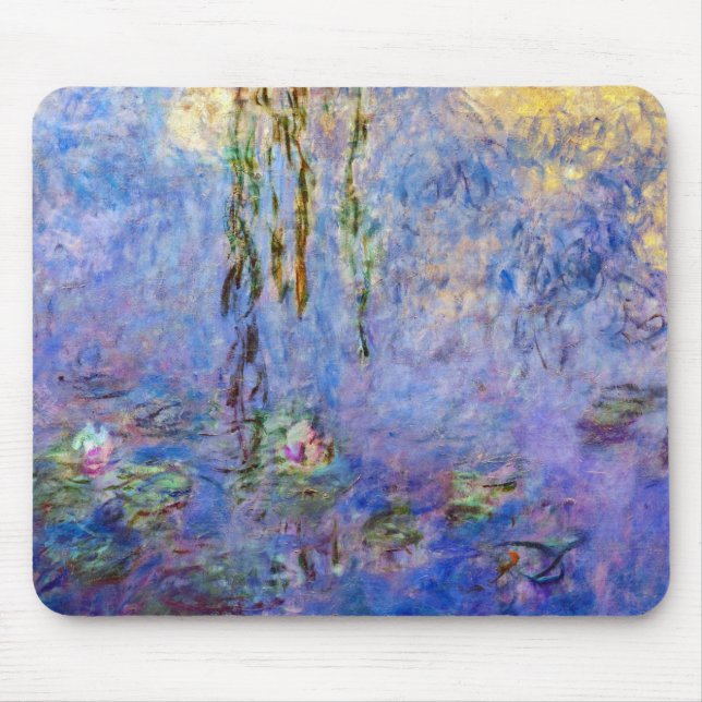 Claude Monet famous artwork Water Lilies Mouse Pad (Front)