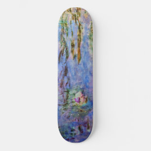 Claude Monet famous artwork Water Lilies Skateboard