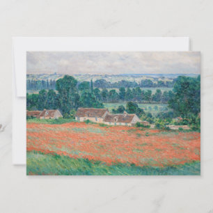 Claude Monet - Field of Poppies, Giverny Thank You Card