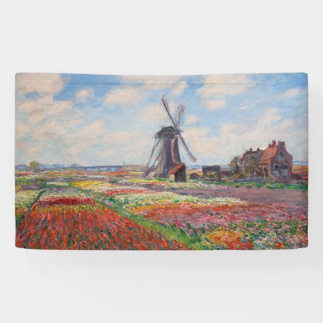 Claude Monet - Field of Tulips in Holland Banner (Horizontal)