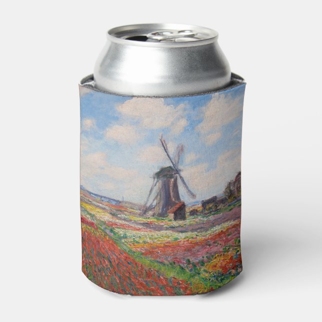 Claude Monet - Field of Tulips in Holland Can Cooler (Can Front)