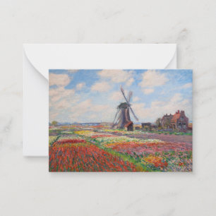 Claude Monet - Field of Tulips in Holland Card