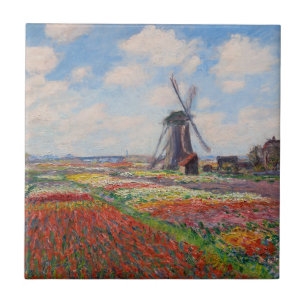 Claude Monet - Field of Tulips in Holland Ceramic Tile