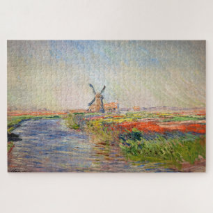Claude Monet - Field of Tulips in Holland Jigsaw Puzzle