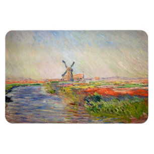 Claude Monet - Field of Tulips in Holland Magnet
