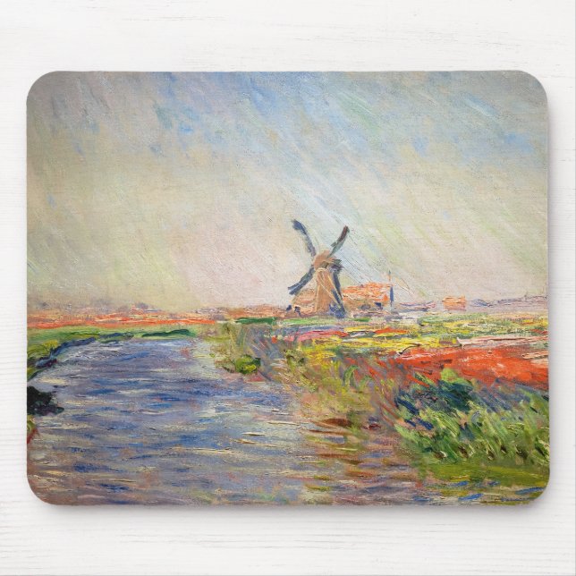 Claude Monet - Field of Tulips in Holland Mouse Pad (Front)