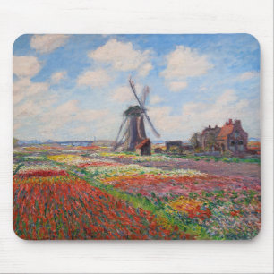 Claude Monet - Field of Tulips in Holland Mouse Pad