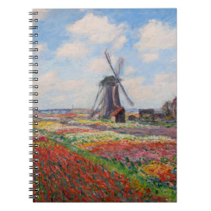 Claude Monet - Field of Tulips in Holland Notebook