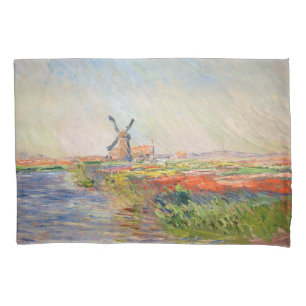 Claude Monet - Field of Tulips in Holland Pillowcase