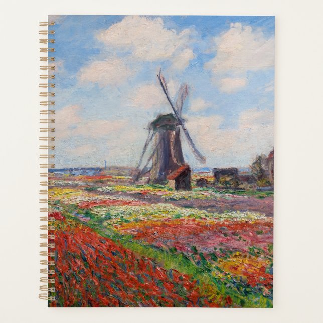 Claude Monet - Field of Tulips in Holland Planner (Front)
